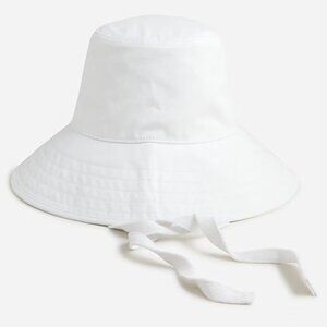 J. Crew White Sun Hat ~**FLAWED**